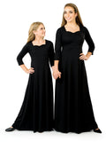 TAYLOR (Style #120Y) - Sweetheart Neckline, 3/4 Sleeve Dress -Youth