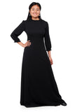 NEW! LORELEI (Style #139) - Ruffle Neck, Gathered 3/4 Sleeve Gown