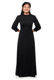 NEW! LORELEI (Style #139) - Ruffle Neck, Gathered 3/4 Sleeve Gown