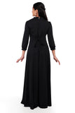 NEW! LORELEI (Style #139) - Ruffle Neck, Gathered 3/4 Sleeve Gown