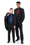 LUCAS (Style #3005-B) - Boy's Black Shirt Tuxedo Package