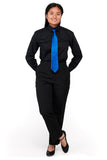 VINCENT (Style #6701L) - Ladies Black Shirt With Dress Trousers Package