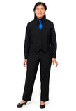 RILEY (Style #6710L) - Ladies Black Shirt, Vest, Tie Package with Pants