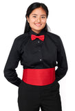 751L - Ladies Black Laydown Collar Non-Pleated Dress Shirt  *$15 Flash Sale ends 9/30/24!