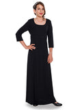 NATALIE (Style #125Y) - Scoop Neckline 3/4 Sleeve Dress - Youth