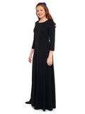 SAMANTHA (Style #144) - High Neck, 3/4 Sleeve Gown