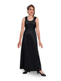 PENELOPE (Style #200Y) - Scoop Neck, Sleeveless Satin Dress - Youth