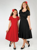 VALENTINA (Style #403Y) - Sweetheart Neck Short Sleeve Show Choir Dress-Youth