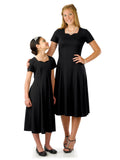 VALENTINA (Style #403Y) - Sweetheart Neck Short Sleeve Show Choir Dress-Youth