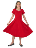 VALENTINA (Style #403Y) - Sweetheart Neck Short Sleeve Show Choir Dress-Youth