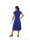 GRACE (Style #406) - Cross Over Short Sleeve Show Choir Dress