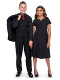 RILEY (Style #6710B) - Black Shirt, Vest, Tie Package with Pant - Boys