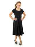 RACHEL (Style #443Y) - Sweetheart Neck Short Sleeve Show Choir Dress - Youth