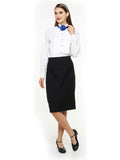 6201 - Ladies Below the Knee Tuxedo Skirt