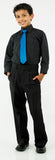 751-B - Black Laydown Collar Non-Pleated Dress Shirt - Boys *$15 Flash Sale ends 9/30/24!