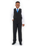 750-B - White Laydown Collar Non-Pleated Dress Shirt - Boys