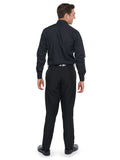 751 - Black Laydown Collar Non-Pleated Dress Shirt  *$15 Flash Sale ends 9/30/24!