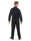 ISAIAH (Style #6711B) - Black Shirt, Vest, Tie Package - Boys